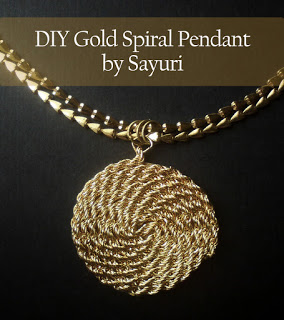 How to make a Gold Spiral Pendant