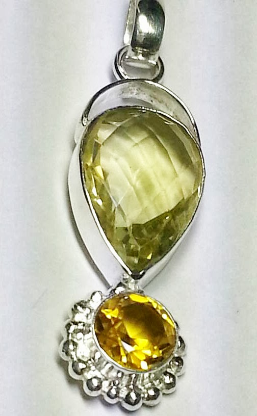 yellow gemstone pendant