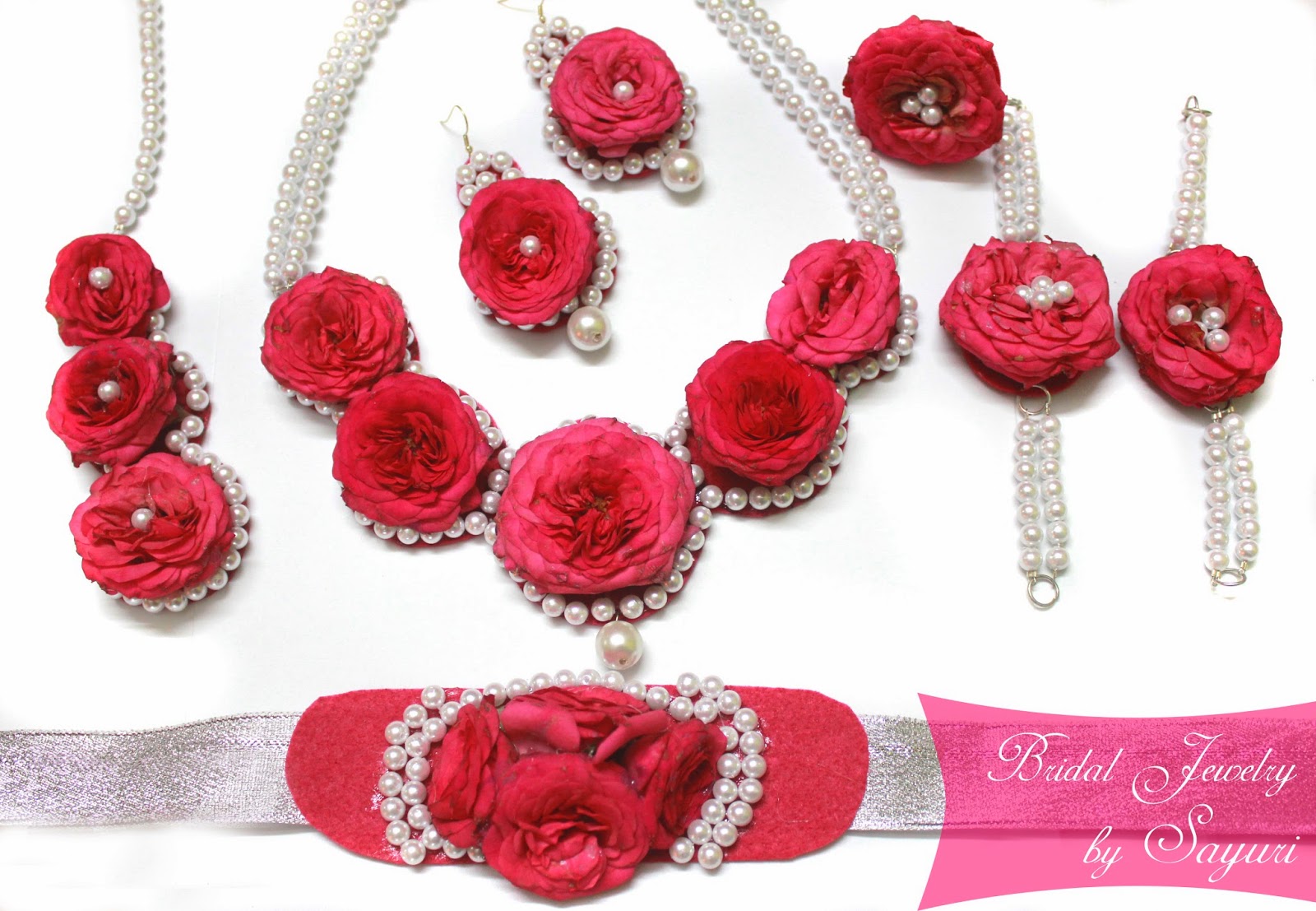 Real flower Bridal Jewelry