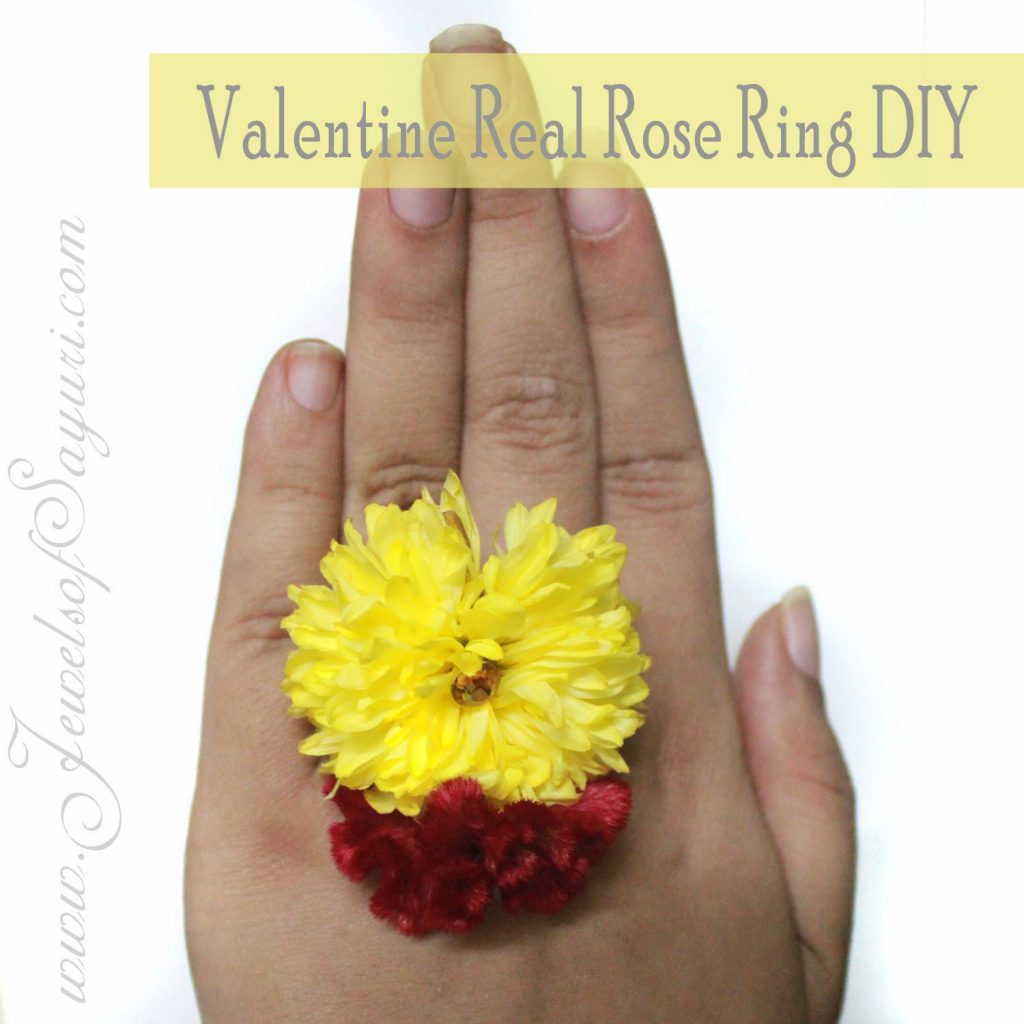 Valentine real flower jewlery DIY