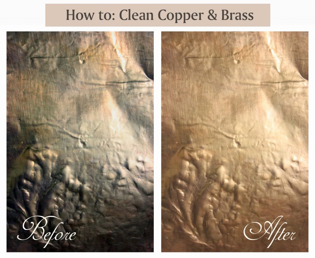 How to clean brass and copper sheets