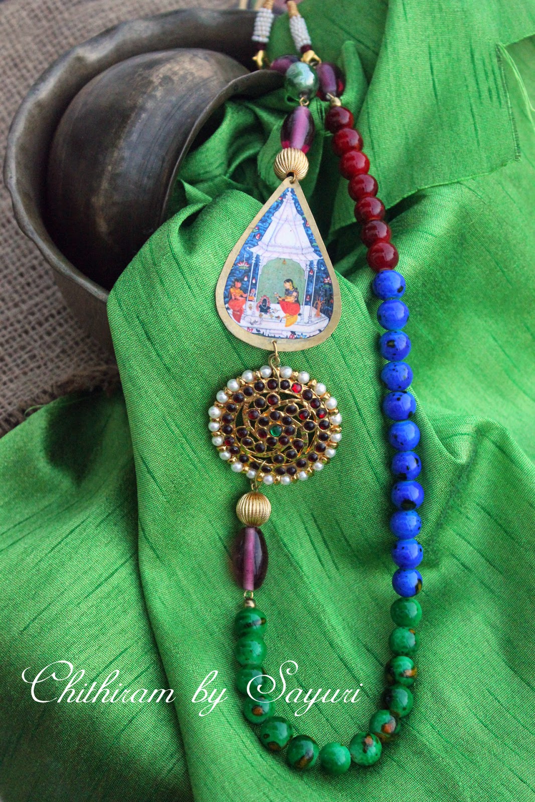 Indian Beaded Necklace, Ragamala