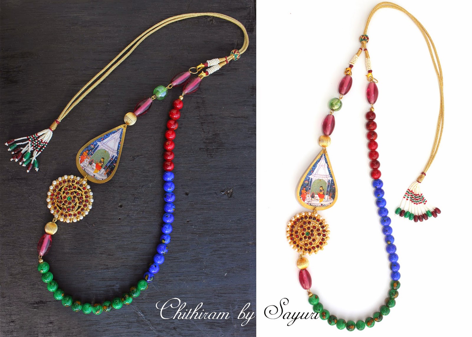 Indian Beaded Necklace, Ragamala