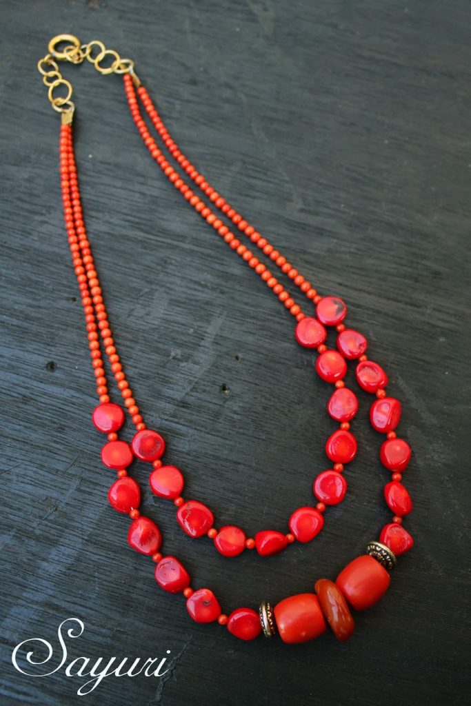 Coral Necklace by Sayuri