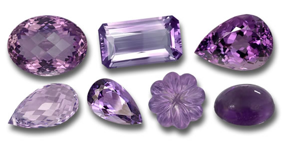 Gemstones in Purple