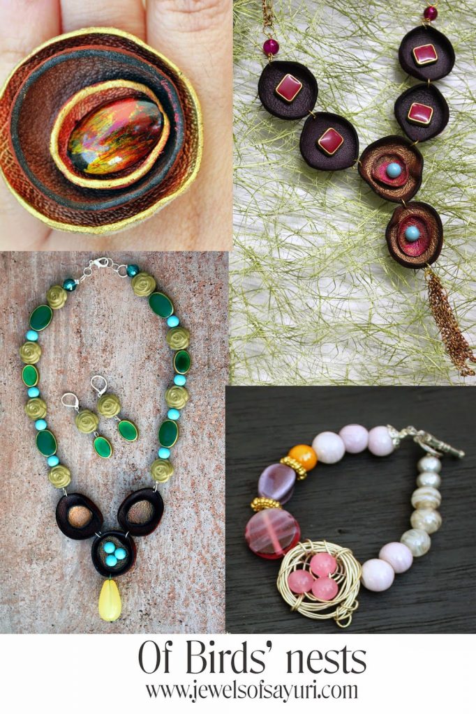 Bird's nest jewelry for mother's day