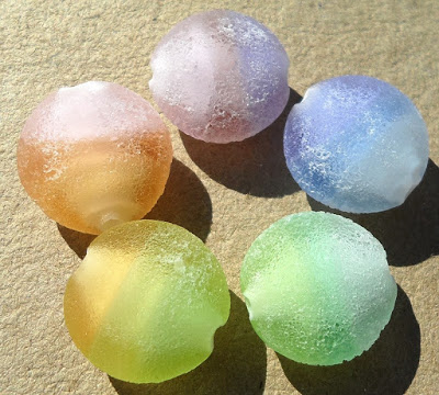 frosted art beads