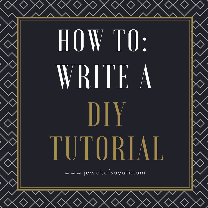 How to: Write a DIY Tutorial