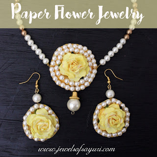 Yellow and White haldi flower jewelry