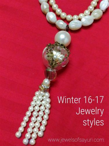 winter 16 - 17 jewelry pearl necklace