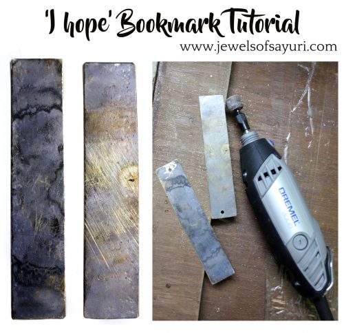 Metal Bookmark DIY tutorial