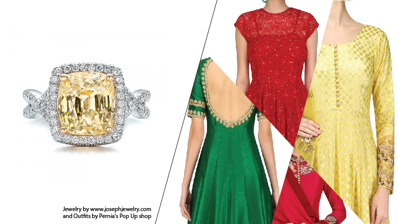 How to Pair Gemstone Rings with your Indian Wedding Outfits? 