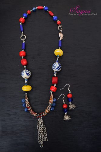 kalamkari necklace