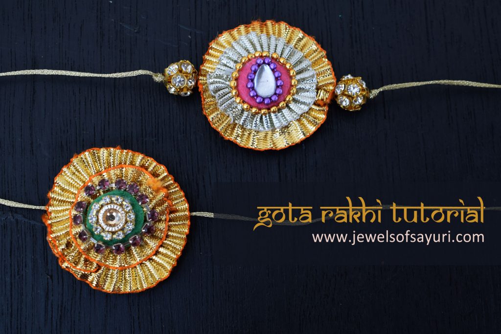 Make your own Gota Rakhi – DIY Tutorial