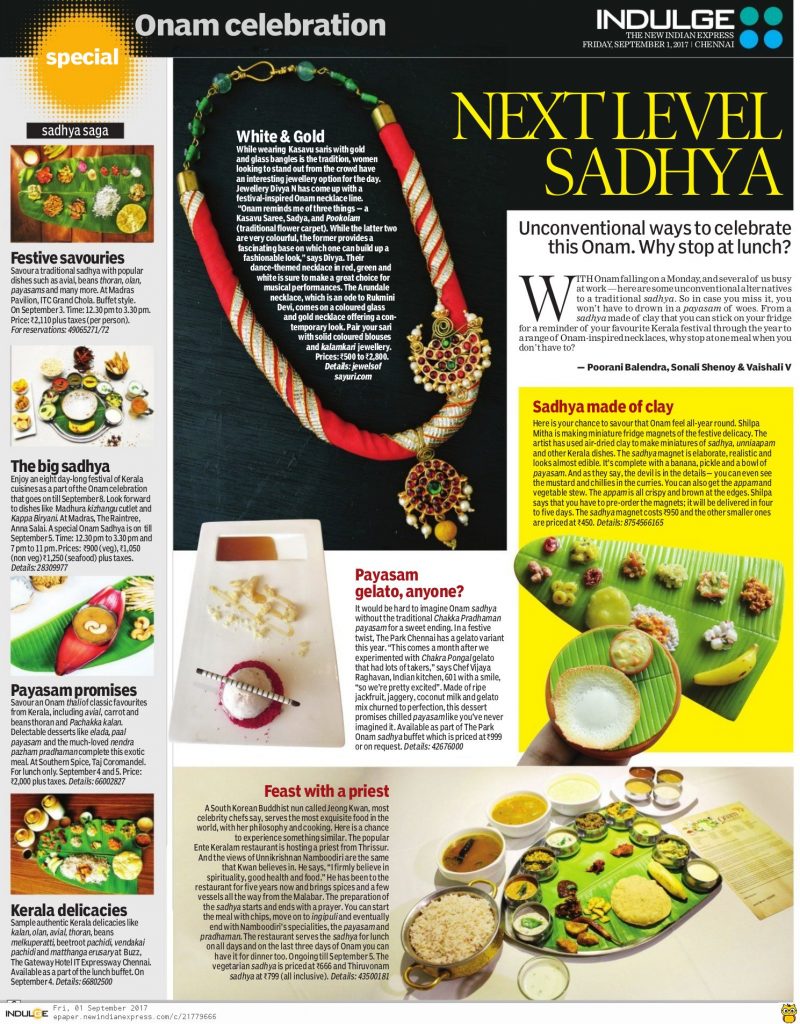 Divya N - Patinam featured in newspapers - indulge