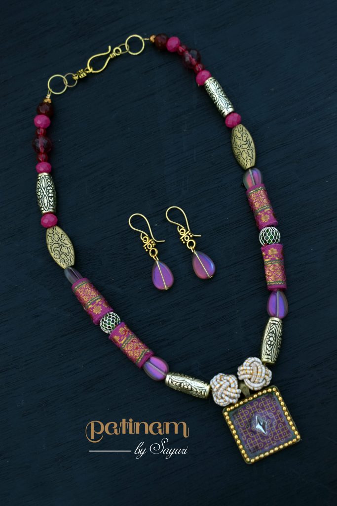 Kolam and ribbon Jewelry by Sayuri - Divya N
