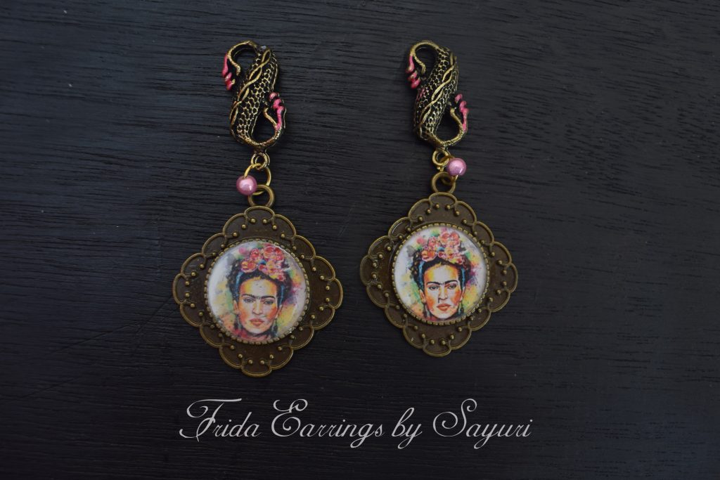 Frida kahlo stud earrings