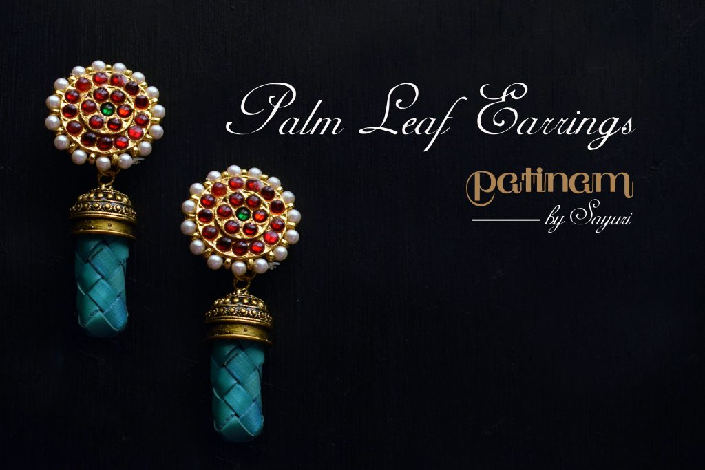 Patinam Palm Leaf earrings