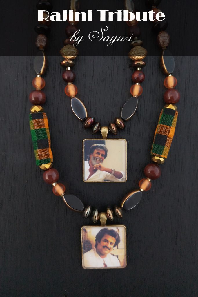 Rajini necklace - tribute to Rajinikanth by Sayuri