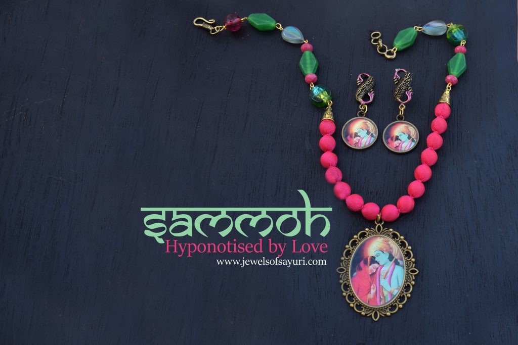 Ram sita silk bead necklace