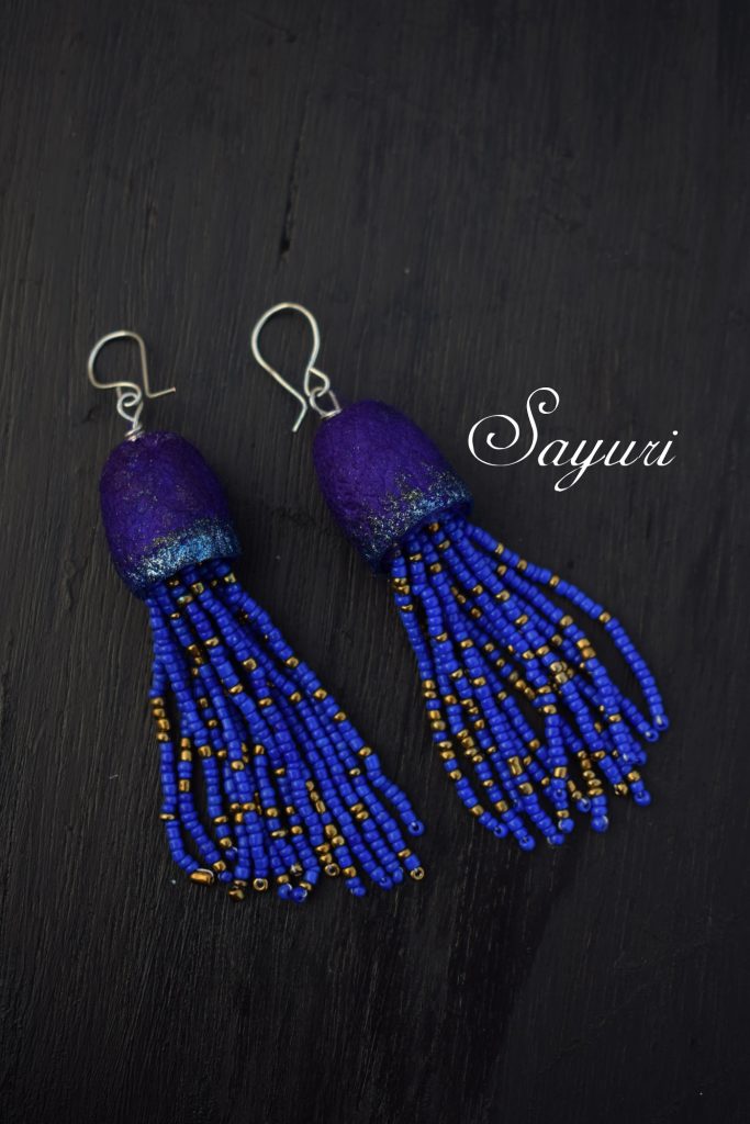 Tropical Jellyfish earrings by sayuri