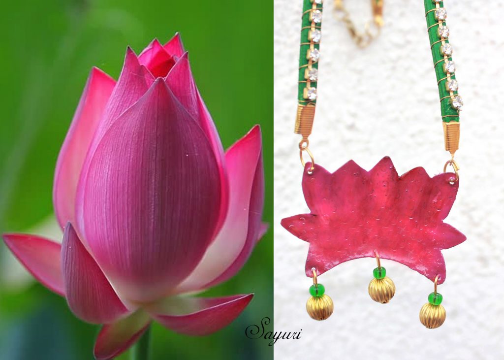 Lotus necklace - Dhatu collection 2013