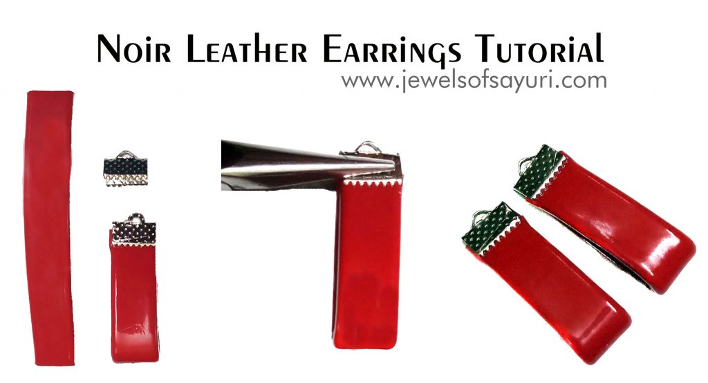 Leather earrings DIY tutorial