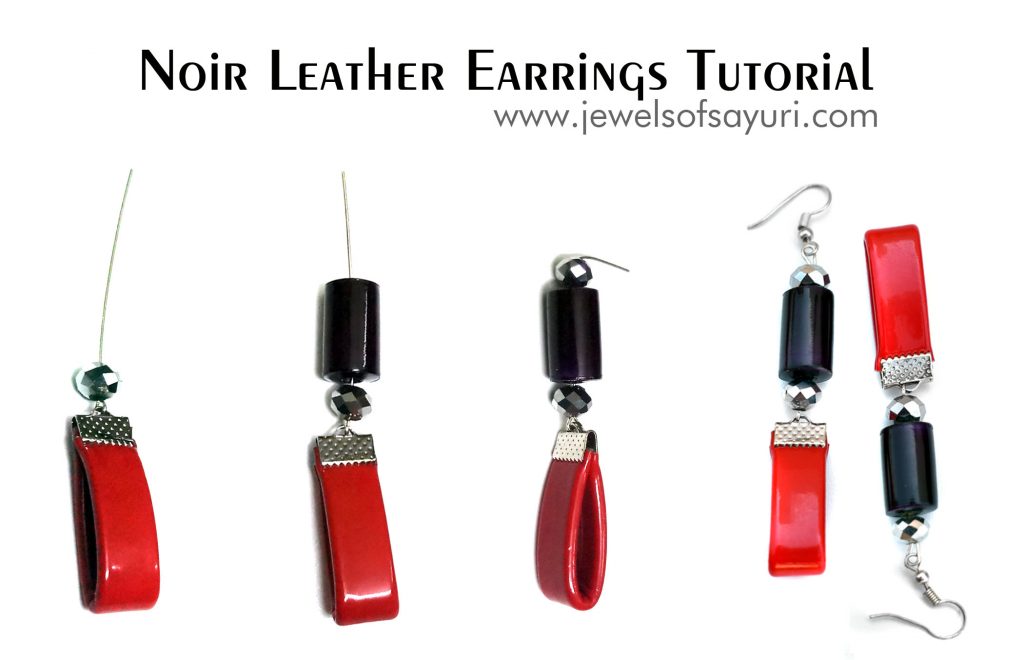 Leather earrings DIY tutorial