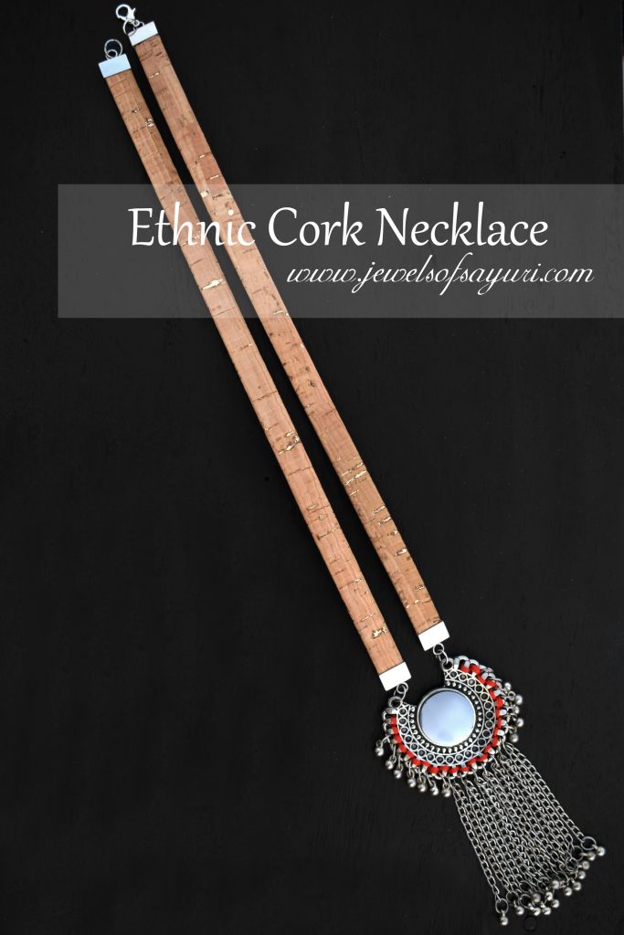 afghan cork cord necklace