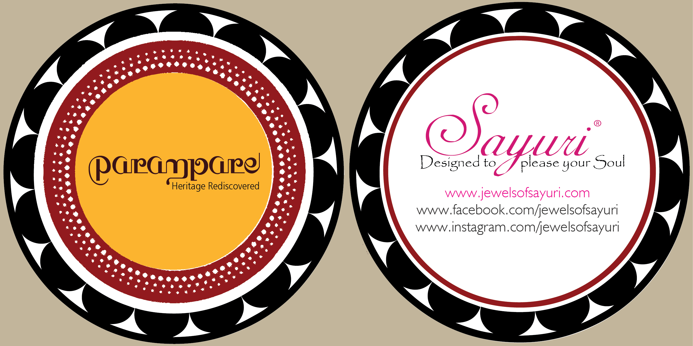 Sayuri tags for my new collection Parampare