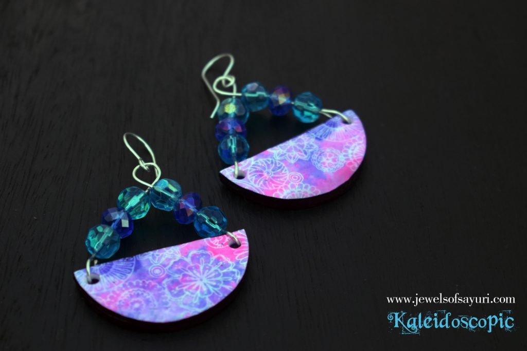 Kaleidoscopic earrings