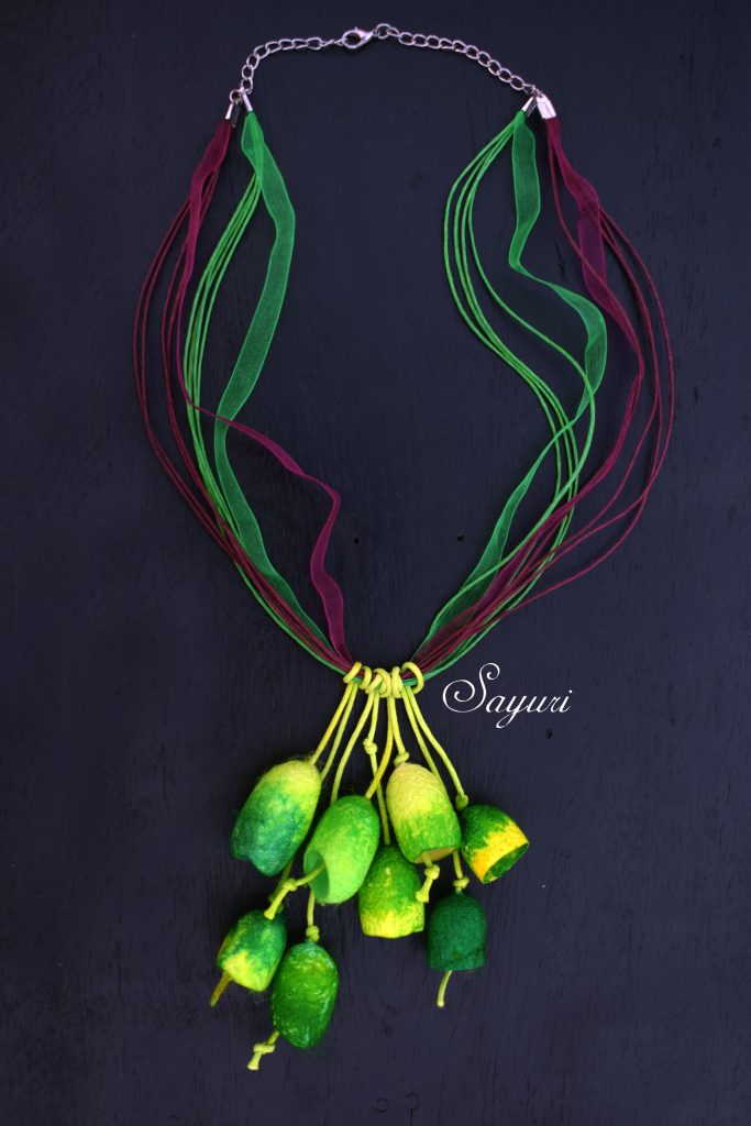 green cocoon necklace Sayuri's 10th Anniversary Giveaway