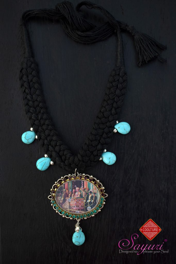mysore durbar braided necklace