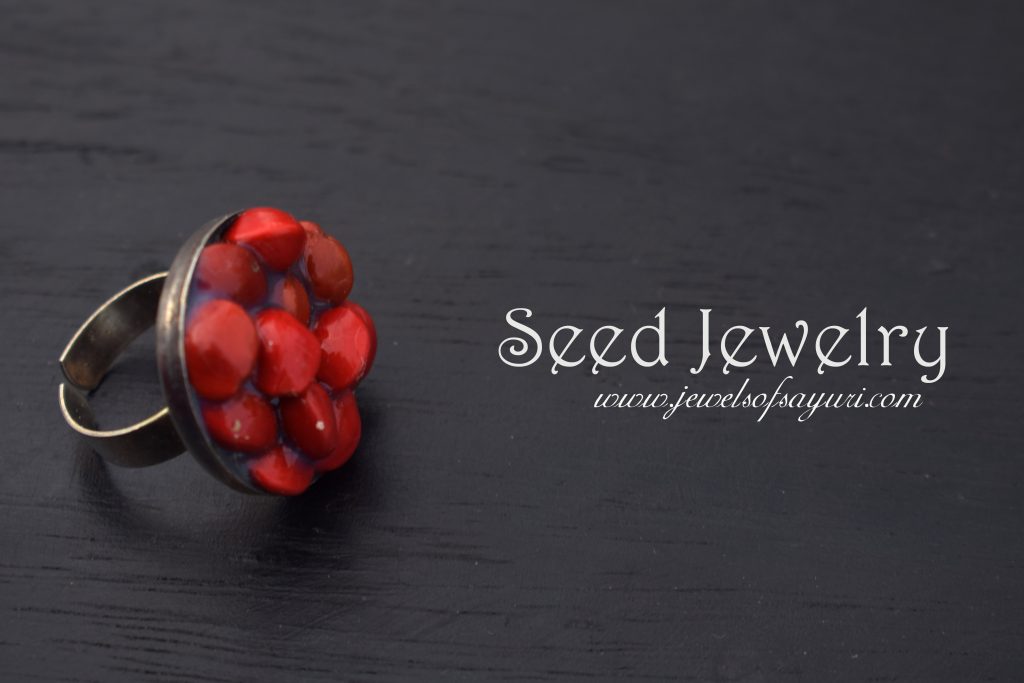 Handmade Seed jewelry with Manjadikuru