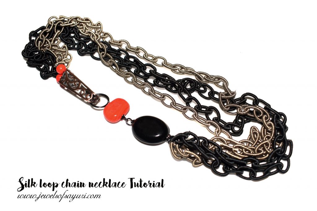 Silk loop chain necklace Tutorial