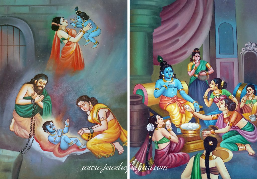 krishna temple paintings