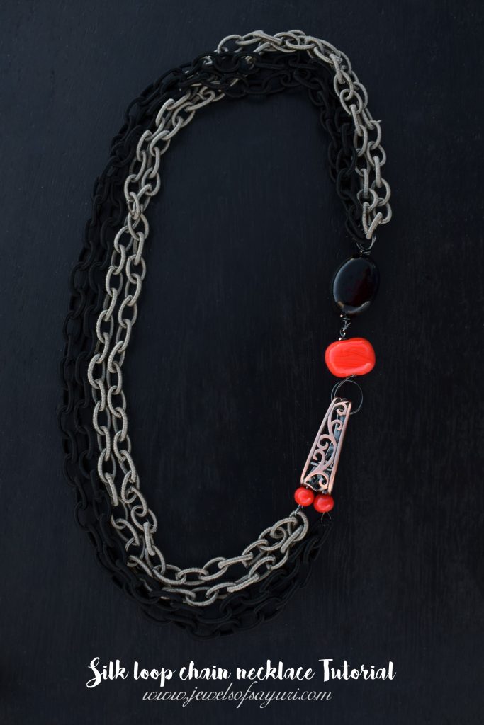 Silk loop chain necklacetutorial