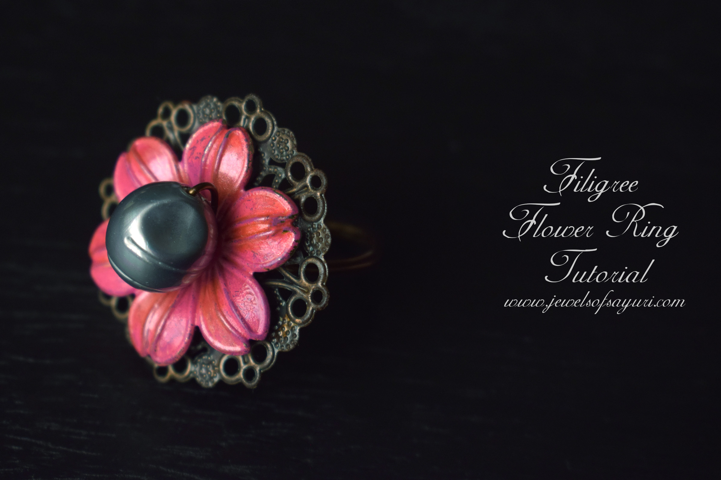 Filigree Flower Ring Tutorial