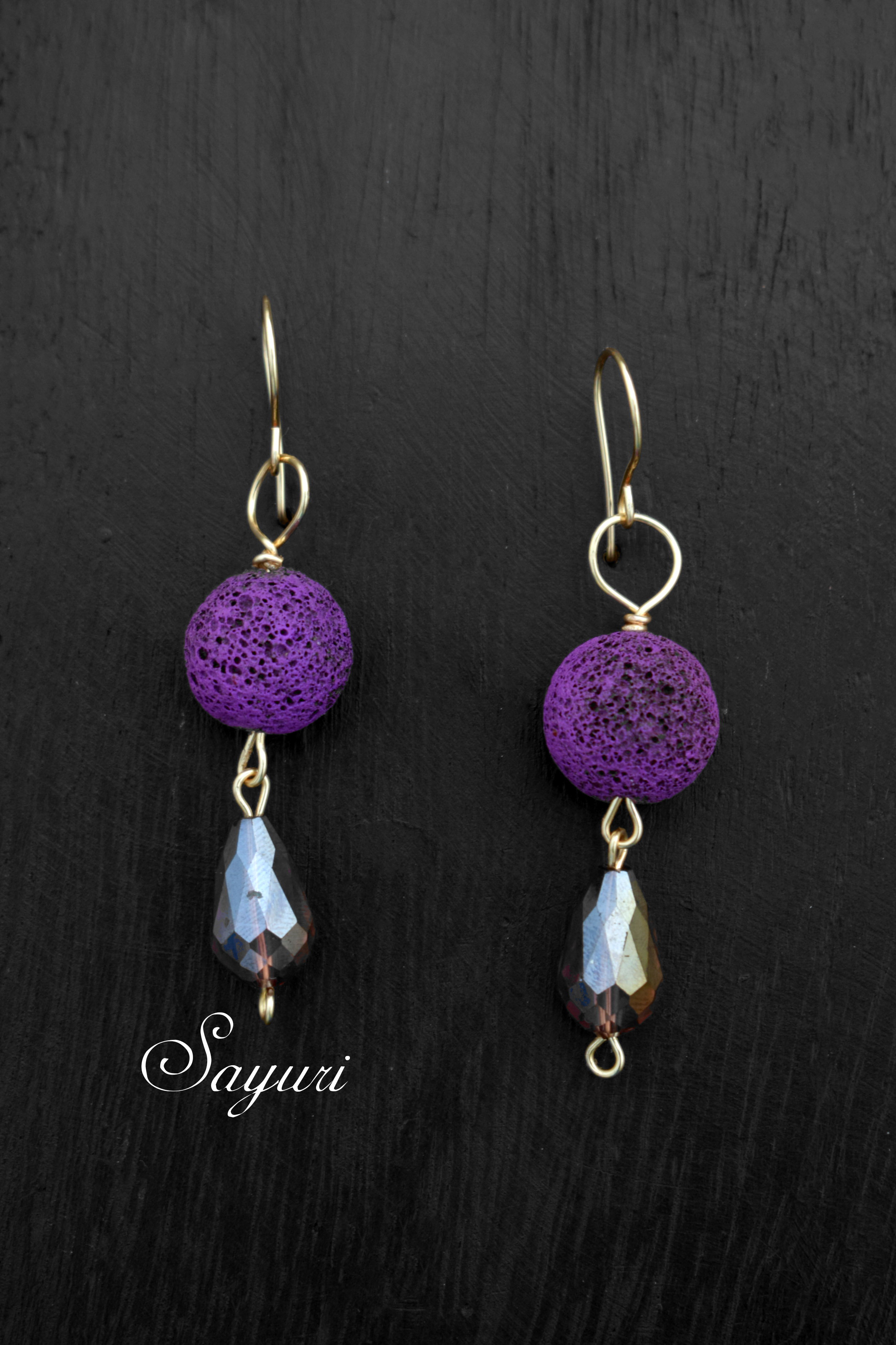 blueberry earrings
