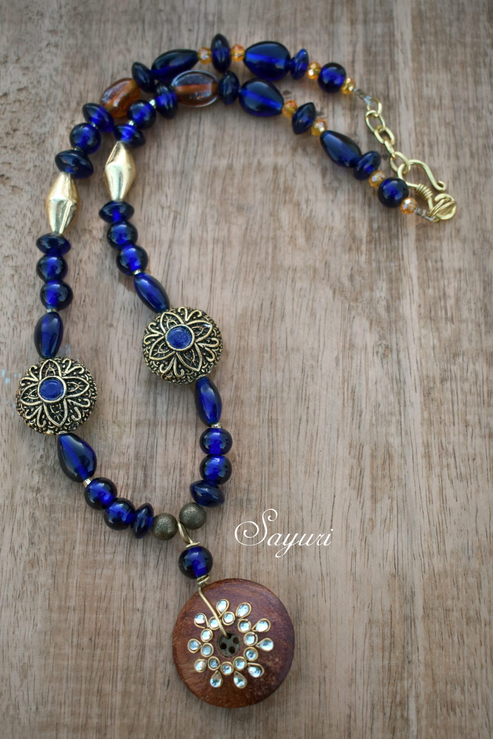 blueBerry bead necklaces