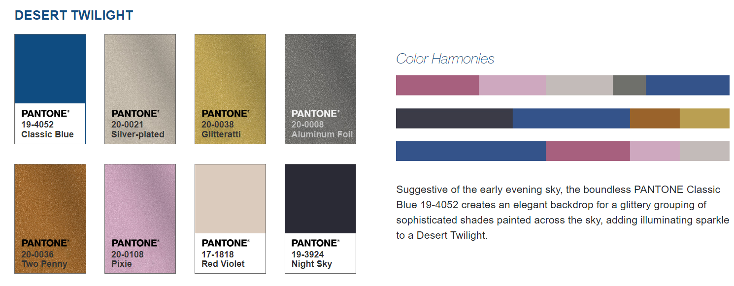 Classic Blue Pantone colour of the year 2020