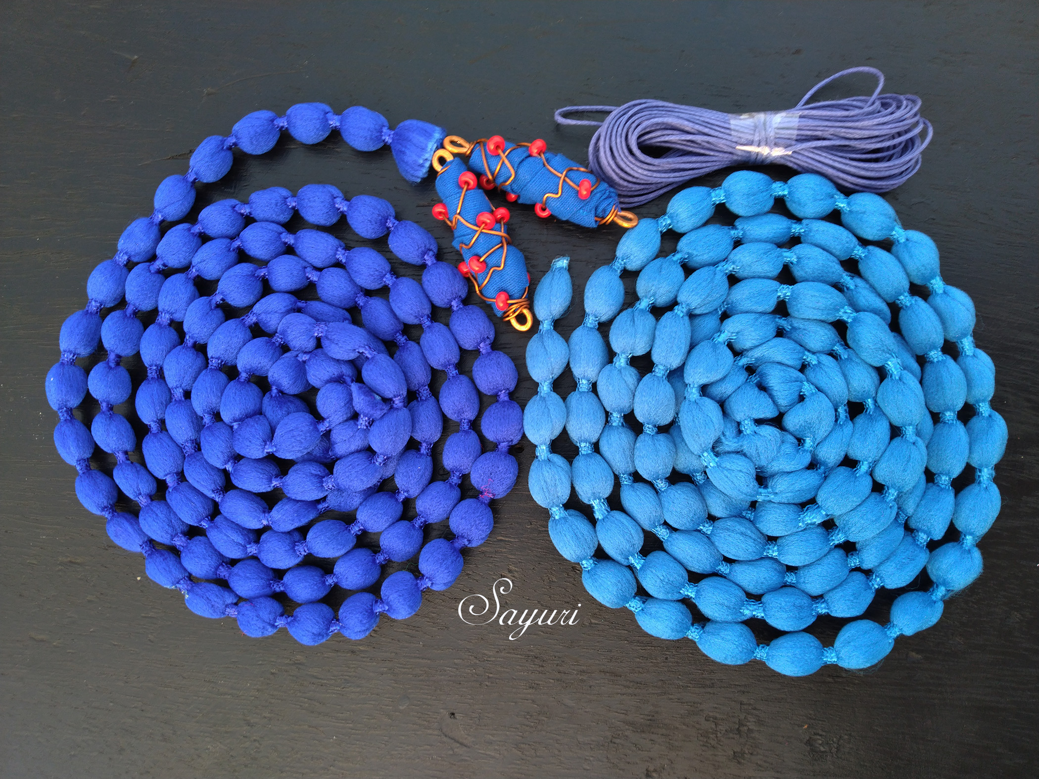 blue cotton cord