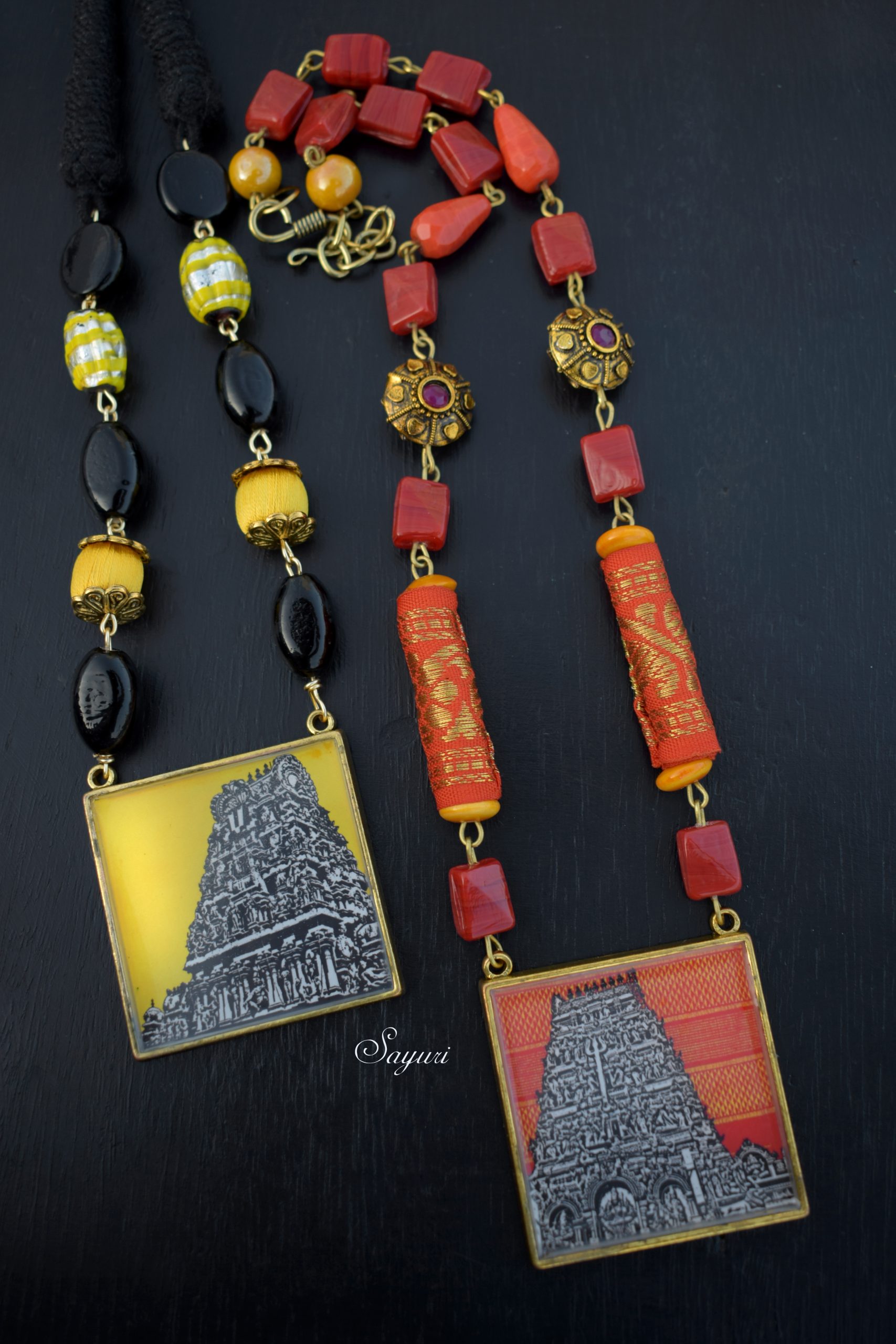 Chennai Temple gopuram necklaces