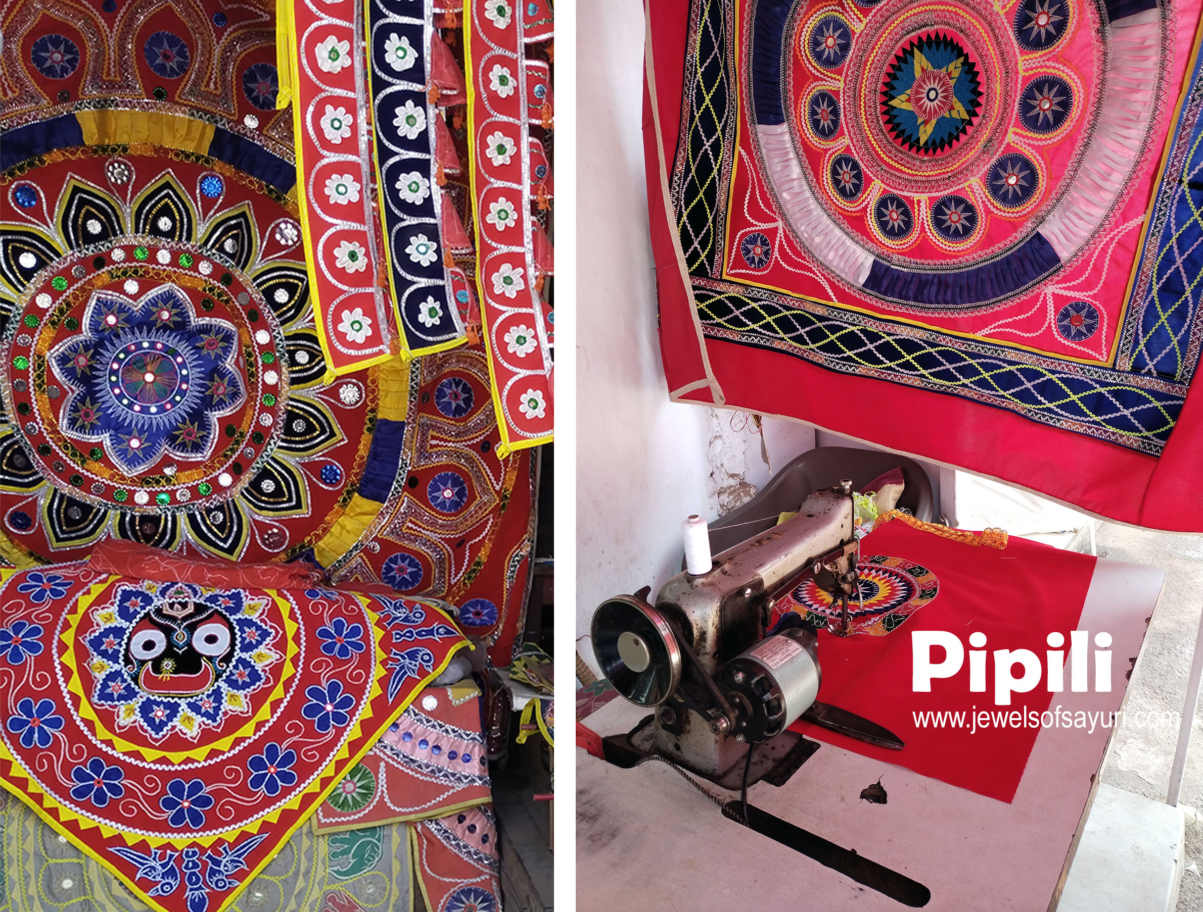 making of Pipili Appliqué