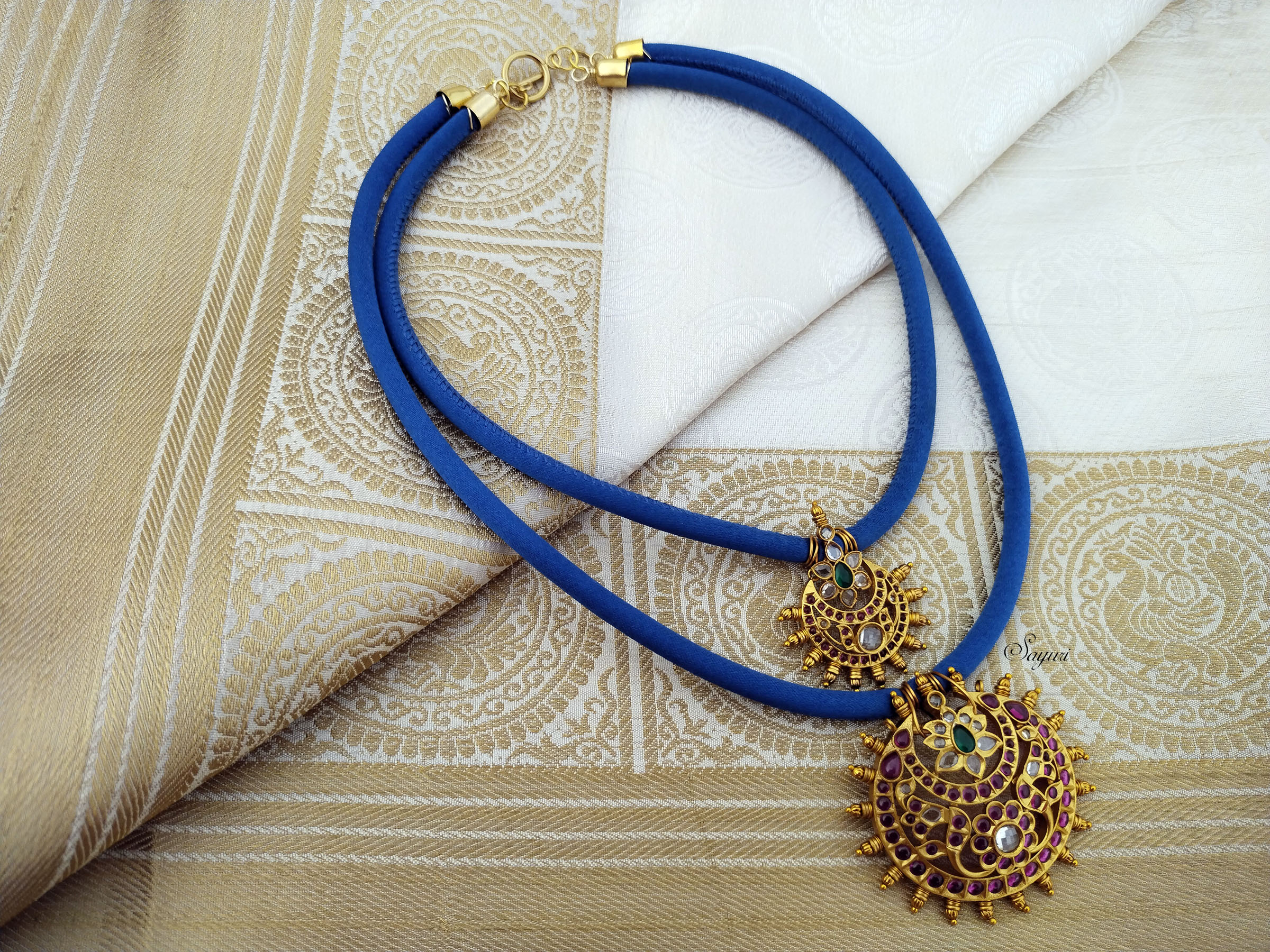 double Cord jewellery with kemp pendants