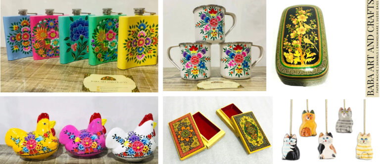 paper mache and enamelware