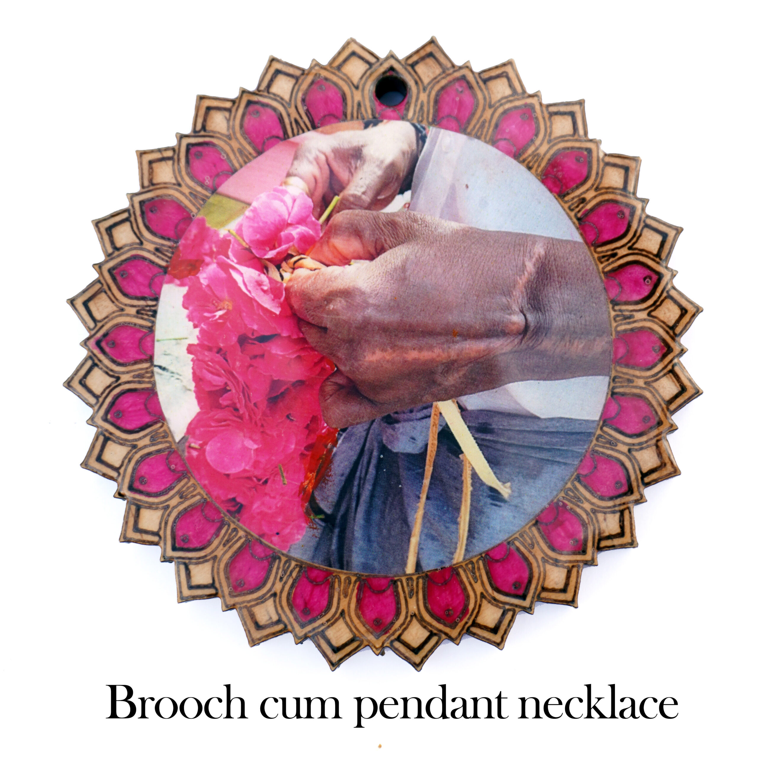 brooch cum pendant necklace