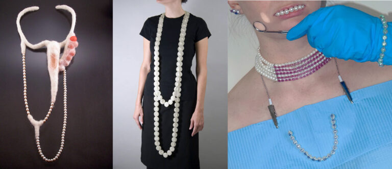 Use of pearl in contemporary art jewellery