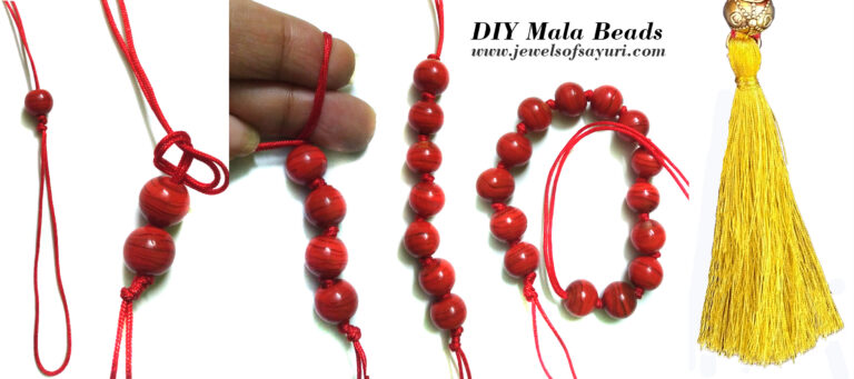 DIY Mala bead bracelet tutorial