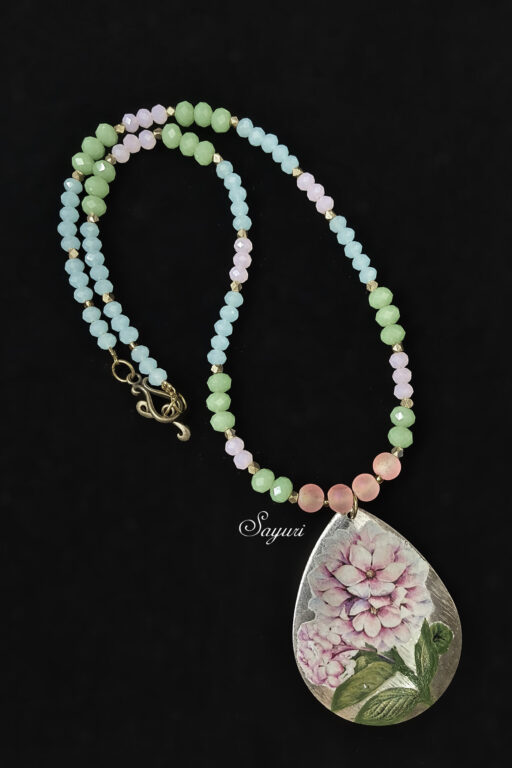 pastel spring Image transfer necklaces